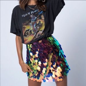NWT Motel Rocks Sequin Skirt